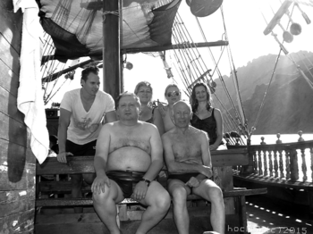 Залесский Лев Борисович: книга 'Мой путь', глава 'Часть 26' фотография: На барке 'Грей'. Судак, Крым. 2015 год.
